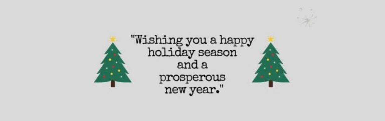 Holiday Season Greetings from the CEO